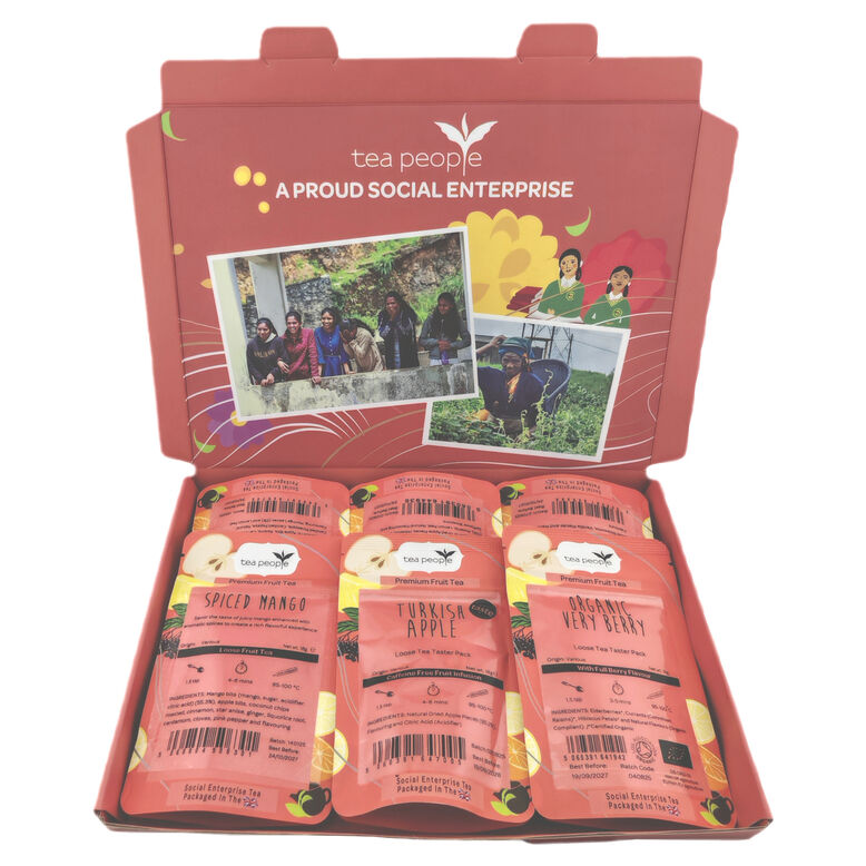Fruit Punch - 6 Loose Tea Tasters in a gift box, , hi-res